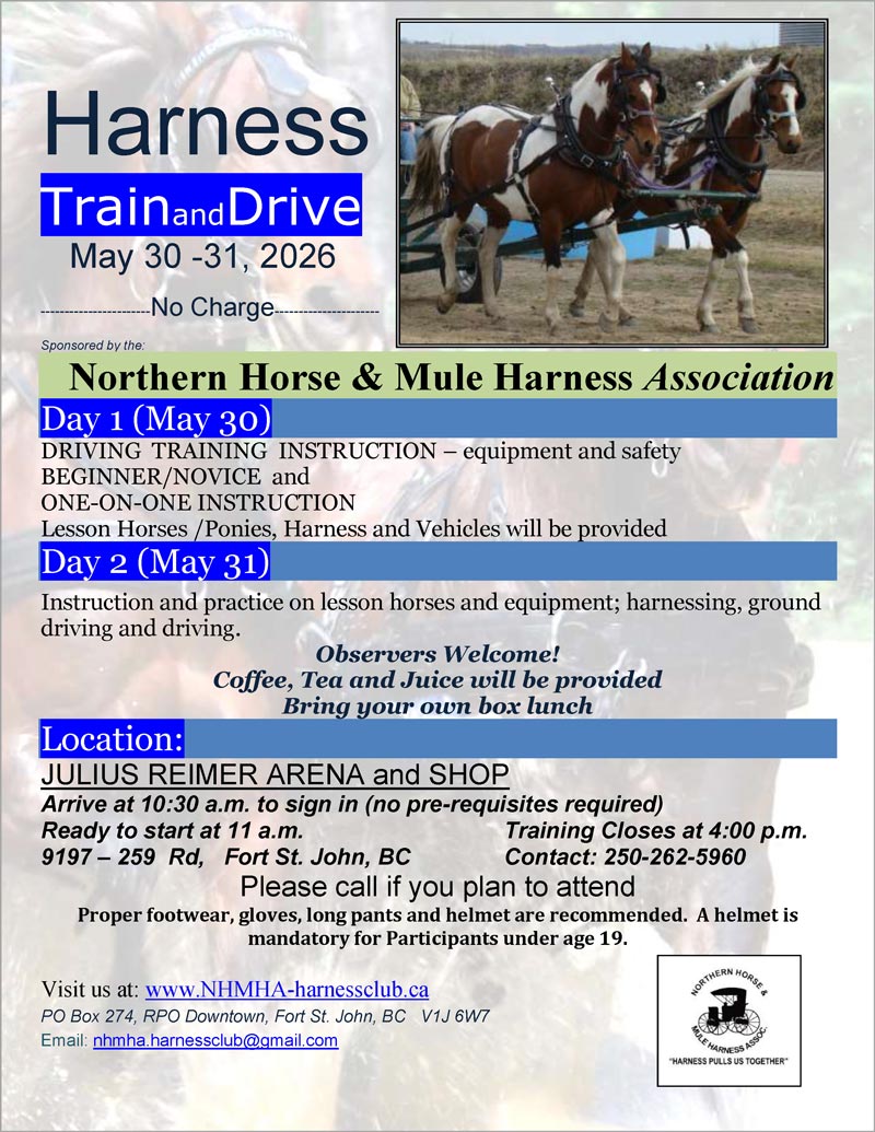 NHMHA 2026 Train and Drive Poster